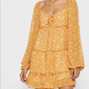 Forever21 Long Sleeve Floral Dress